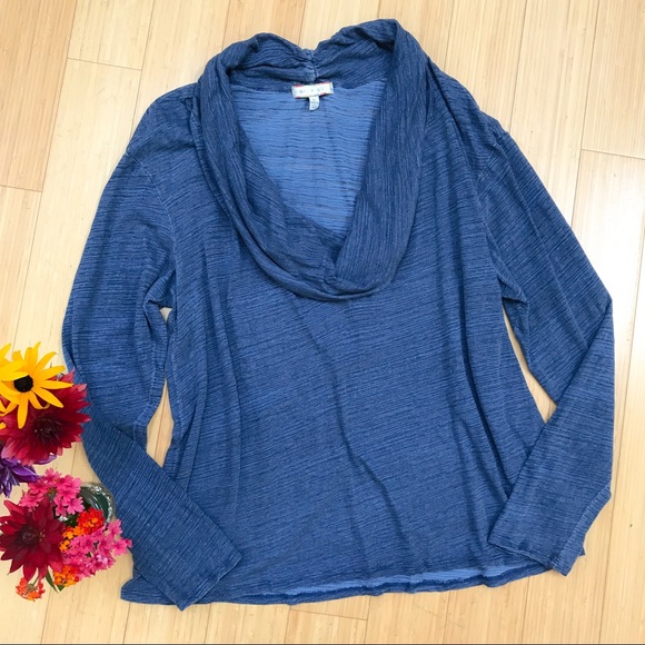 Anthropologie Tops - Anthropologie Eri + Ali dipped cowl neck shirt, XL